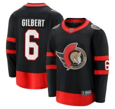 Miesten Ottawa Senators Dennis Gilbert 6 Pelipaita Musta Breakaway Koti