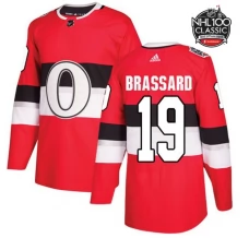 Miesten Ottawa Senators Derick Brassard 19 Pelipaita 2017 100 Classic Patch Punainen Authentic