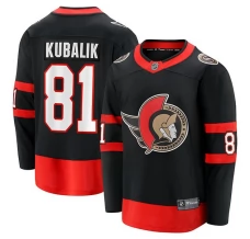 Miesten Ottawa Senators Dominik Kubalik 81 Pelipaita Musta Breakaway Koti