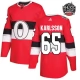 Miesten Ottawa Senators Erik Karlsson 65 Pelipaita 2017 100 Classic Patch Punainen Authentic