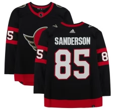 Miesten Ottawa Senators Jake Sanderson 85 Pelipaita Musta Authentic Koti