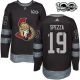 Miesten Ottawa Senators Jason Spezza 19 Pelipaita 1917-2017 100th Anniversary Patch Musta Authentic