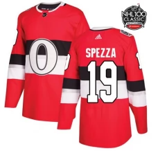 Miesten Ottawa Senators Jason Spezza 19 Pelipaita 2017 100 Classic Patch Punainen Authentic