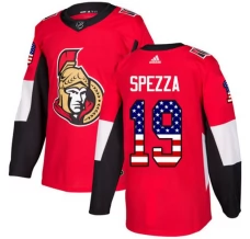 Miesten Ottawa Senators Jason Spezza 19 Pelipaita USA Flag Fashion Punainen Authentic