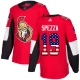 Miesten Ottawa Senators Jason Spezza 19 Pelipaita USA Flag Fashion Punainen Authentic