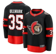 Miesten Ottawa Senators Linus Ullmark 35 Pelipaita Musta Premier Breakaway Koti