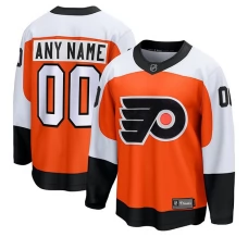 Miesten Philadelphia Flyers Custom Pelipaita Poltettu Oranssi Premier Breakaway Koti