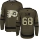 Miesten Philadelphia Flyers Jaromir Jagr 68 Pelipaita Camo Green Authentic