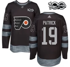 Miesten Philadelphia Flyers Nolan Patrick 19 Pelipaita 1917-2017 100th Anniversary Patch Musta Authentic
