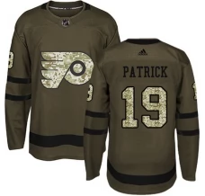 Miesten Philadelphia Flyers Nolan Patrick 19 Pelipaita Camo Green Authentic