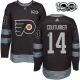 Miesten Philadelphia Flyers Sean Couturier 14 Pelipaita 1917-2017 100th Anniversary Patch Musta Authentic