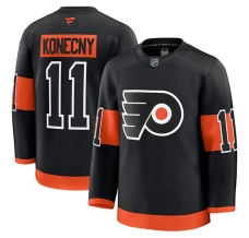 Miesten Philadelphia Flyers Travis Konecny 11 Pelipaita Musta Premium Vaihtoehtoinen