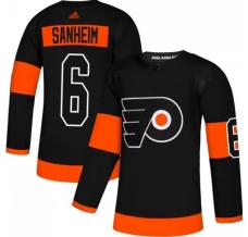 Miesten Philadelphia Flyers Travis Sanheim 6 Pelipaita 2018-19 Musta Authentic