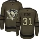 Miesten Pittsburgh Penguins Antti Niemi 31 Pelipaita Camo Green Authentic