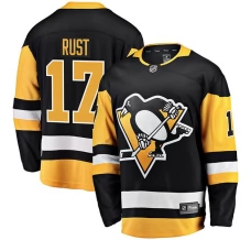 Miesten Pittsburgh Penguins Bryan Rust 17 Pelipaita Musta Breakaway Koti