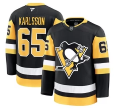 Miesten Pittsburgh Penguins Erik Karlsson 65 Pelipaita Musta Premium Koti