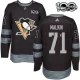 Miesten Pittsburgh Penguins Evgeni Malkin 71 Pelipaita 1917-2017 100th Anniversary Patch Musta Authentic
