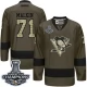 Miesten Pittsburgh Penguins Evgeni Malkin 71 Pelipaita 2017 Stanley Cup Champions Patch Camo Green Authentic