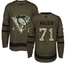 Miesten Pittsburgh Penguins Evgeni Malkin 71 Pelipaita Camo Green Authentic