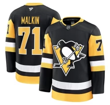 Miesten Pittsburgh Penguins Evgeni Malkin 71 Pelipaita Musta Premium Koti