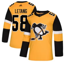 Miesten Pittsburgh Penguins Kris Letang 58 Pelipaita 2018-19 Kulta Authentic