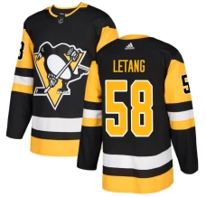 Miesten Pittsburgh Penguins Kris Letang 58 Pelipaita Musta Authentic