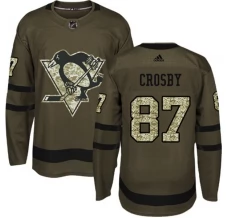 Miesten Pittsburgh Penguins Sidney Crosby 87 Pelipaita Camo Green Authentic