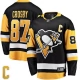 Miesten Pittsburgh Penguins Sidney Crosby 87 Pelipaita Captain Patch Musta Breakaway Koti
