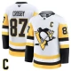 Miesten Pittsburgh Penguins Sidney Crosby 87 Pelipaita Captain Patch Valkoinen Premium Vieras