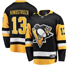 Miesten Pittsburgh Penguins Vinnie Hinostroza 13 Pelipaita Musta Breakaway Koti