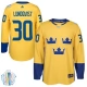Miesten Ruotsi Henrik Lundqvist 30 Pelipaita 2016 World Cup of Hockey Keltainen Authentic