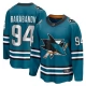 Miesten San Jose Sharks Alexander Barabanov 94 Pelipaita Teal Breakaway Koti