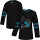 Miesten San Jose Sharks Blank Pelipaita 2018-19 Musta Authentic