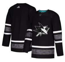 Miesten San Jose Sharks Blank Pelipaita 2019 All-Star Musta Authentic