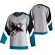 Miesten San Jose Sharks Blank Pelipaita 2020-21 Reverse Retro Harmaa Authentic