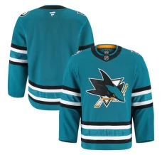 Miesten San Jose Sharks Blank Pelipaita Teal Authentic Pro Koti