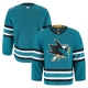 Miesten San Jose Sharks Blank Pelipaita Teal Authentic Pro Koti