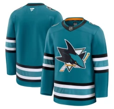 Miesten San Jose Sharks Blank Pelipaita Teal Premium Koti