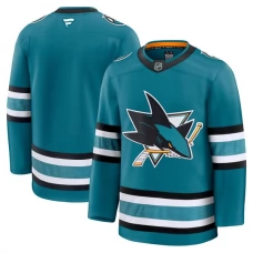 Miesten San Jose Sharks Blank Pelipaita Teal Premium Koti