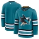 Miesten San Jose Sharks Blank Pelipaita Teal Premium Koti