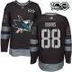Miesten San Jose Sharks Brent Burns 88 Pelipaita 1917-2017 100th Anniversary Patch Musta Authentic