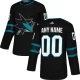 Miesten San Jose Sharks Custom Pelipaita 2018-19 Musta Authentic