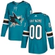 Miesten San Jose Sharks Custom Pelipaita Teal Authentic