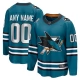 Miesten San Jose Sharks Custom Pelipaita Teal Breakaway Koti
