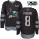 Miesten San Jose Sharks Joe Pavelski 8 Pelipaita 1917-2017 100th Anniversary Patch Musta Authentic