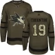 Miesten San Jose Sharks Joe Thornton 19 Pelipaita Camo Green Authentic