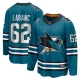 Miesten San Jose Sharks Kevin Labanc 62 Pelipaita Teal Breakaway Koti