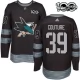 Miesten San Jose Sharks Logan Couture 39 Pelipaita 1917-2017 100th Anniversary Patch Musta Authentic