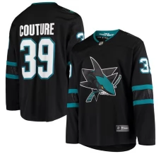 Miesten San Jose Sharks Logan Couture 39 Pelipaita 2021-22 Musta Breakaway Vaihtoehtoinen