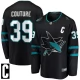 Miesten San Jose Sharks Logan Couture 39 Pelipaita Captain Patch Musta Premier Breakaway Vaihtoehtoinen